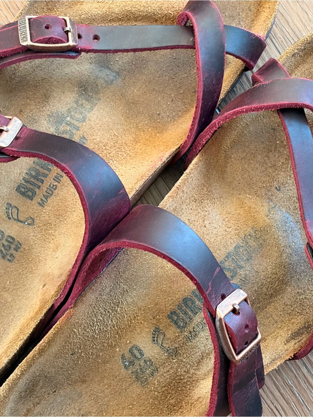 Birkenstock Oiled Leather Mayari Sandals in Zinfandel - Picture 3 of 6